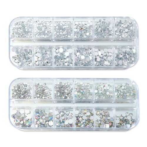 OVDGWC 2 Kisten Mit Acryl-Strass, Nagelkunstzubehör, Glänzende Dekorationen, Multifunktionales Strasszubehör Können Für Nägel, Kleidung, Make-Up Verwendet Werden OVDGWC 2 Kisten Mit Acryl-Strass, Nagelkunstzubehör, Glänzende Dekorationen, Multifunktionales Strasszubehör Können Für Nägel, Kleidung, Make-Up Verwendet Werden von OVDGWC