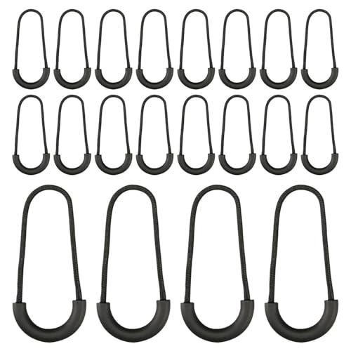 OVDGWC 20 Stücke Schwarzer Kordel, Nylon, Kleiderteile Austausch, Geeignet Für Kleidung, Rucksäcke, Koffer OVDGWC 20 Stücke Schwarzer Kordel, Nylon, Kleiderteile Austausch, Geeignet Für Kleidung, Rucksäcke, Koffer von OVDGWC