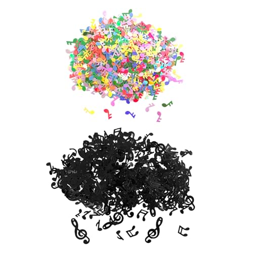 OVDGWC 30G Musical Notes Confetti, Esstisch Konfetti -Dekoration, Party Besprühen Konfetti, Abschlussfarbe Dekorative Konfetti, Urlaubsmusikparty -Dekoration von OVDGWC