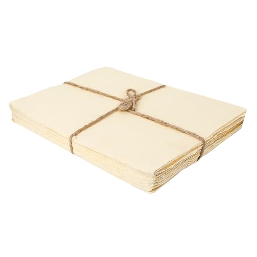 OVERDOSE Deckle Edge Paper - Pack of 50 - Handmade Blank Light Yellow Sheets - Paintings, Drawings, Letters, Stationery - Thick 200 GSM - Size 13x10 Inches OVERDOSE Deckle Edge Paper - Pack of 50 - Handmade Blank Light Yellow Sheets - Paintings, Drawings, Letters, Stationery - Thick 200 GSM - Size 13x10 Inches von OVERDOSE