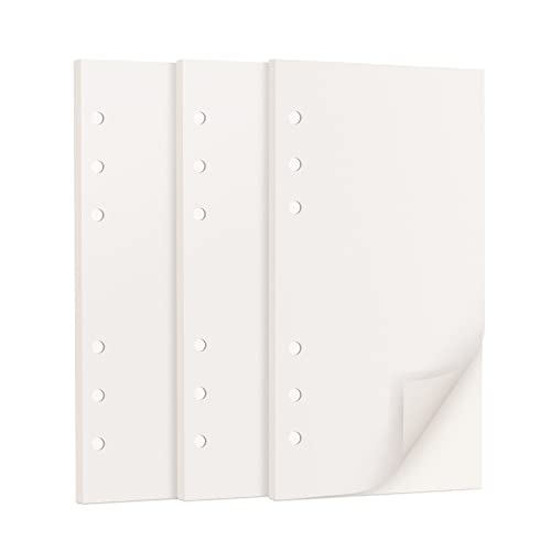 135 Blätter A6 Papier Blanko, 6 Löcher A6 Refill Nachfülleinlagen Loose Notizpapier A6 Refill Paper für 6 Ring Binder Notizbuch, Tagbuch, Skizze 135 Blätter A6 Papier Blanko, 6 Löcher A6 Refill Nachfülleinlagen Loose Notizpapier A6 Refill Paper für 6 Ring Binder Notizbuch, Tagbuch, Skizze von OVISEEN