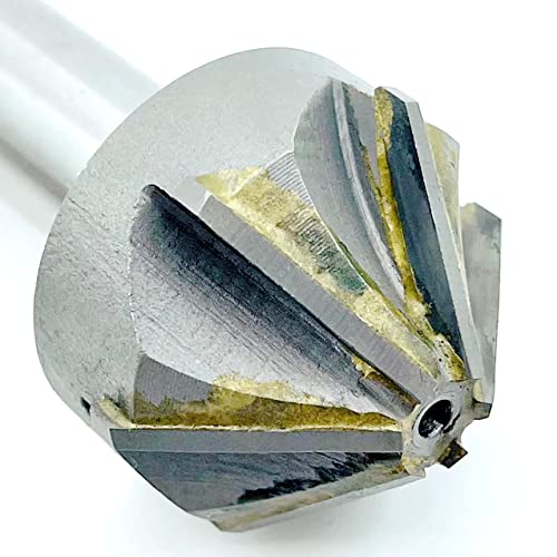 OVLIN TCT-Einsatz Hartmetall Wolframstahl Fräser Senker 60/90 Grad Innenloch Entgraten Schweißen Fasenschneider (Hole Diameter : 25mm-90degree) von OVLIN