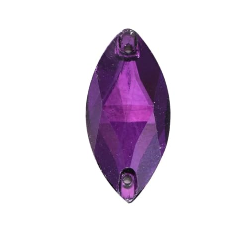 Glasperlen, Strasssteine, flache Rückseite, Muschelperlen, für Hochzeitszubehör, Dekoration, 9 x 18 mm, Lila, 36 Stück Glasperlen, Strasssteine, flache Rückseite, Muschelperlen, für Hochzeitszubehör, Dekoration, 9 x 18 mm, Lila, 36 Stück von OWEIEYEU