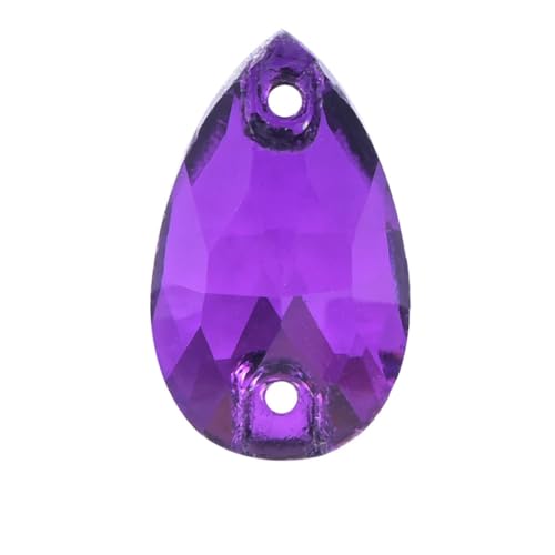 Glasperlen, Strasssteine, flache Rückseite, Muschelperlen für Hochzeitszubehör, Dekoration, 11 x 18 mm, Violett, 28 Stück Glasperlen, Strasssteine, flache Rückseite, Muschelperlen für Hochzeitszubehör, Dekoration, 11 x 18 mm, Violett, 28 Stück von OWEIEYEU