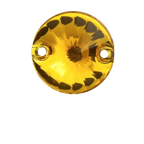 Runde Rivoli-Harz-Nähsteine zum Aufnähen, flache Rückseite, für Hochzeitskleid, Dekoration, Topas, 12 mm, 100 Stück Runde Rivoli-Harz-Nähsteine zum Aufnähen, flache Rückseite, für Hochzeitskleid, Dekoration, Topas, 12 mm, 100 Stück von OWEIEYEU