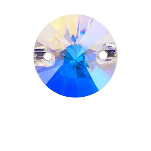 Strasssteine zum Aufnähen mit flacher Rückseite, Glasstrass, Mondlicht, Farbe zum Aufnähen, für Hochzeitskleid, 16 mm, 32 Stück Strasssteine zum Aufnähen mit flacher Rückseite, Glasstrass, Mondlicht, Farbe zum Aufnähen, für Hochzeitskleid, 16 mm, 32 Stück von OWEIEYEU