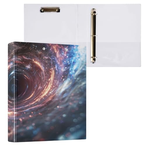Ringbuch mit 3 Ringen, 3,8 cm, mit Klemmbrett für Schul-/Bürobedarf, Zeitraum, Aktenaufbewahrung, Ordner, Organizer, hält 200 Blatt mit Innentaschen von OWFKAY