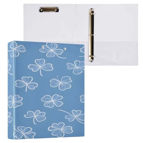 Ringbuch mit 3 Ringen, 3,8 cm mit Klemmbrett für Schul-/Bürobedarf, Klee-Aktenordner, Organizer, hält 200 Blatt mit Innentaschen, 1 Stück Ringbuch mit 3 Ringen, 3,8 cm mit Klemmbrett für Schul-/Bürobedarf, Klee-Aktenordner, Organizer, hält 200 Blatt mit Innentaschen, 1 Stück von OWFKAY