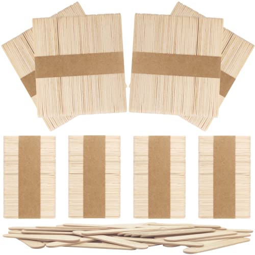 OWLKELA 400 Stück Eisstiele Holz, Eisstiele, Kombination aus Zwei Größen, Jeweils 200 Stück – 114 mm x 9 mm x 2 mm, 64 mm x 9 mm x 2 mm, Birke, Grundfarbe – Holzeisstiele, DIY OWLKELA 400 Stück Eisstiele Holz, Eisstiele, Kombination aus Zwei Größen, Jeweils 200 Stück – 114 mm x 9 mm x 2 mm, 64 mm x 9 mm x 2 mm, Birke, Grundfarbe – Holzeisstiele, DIY von OWLKELA