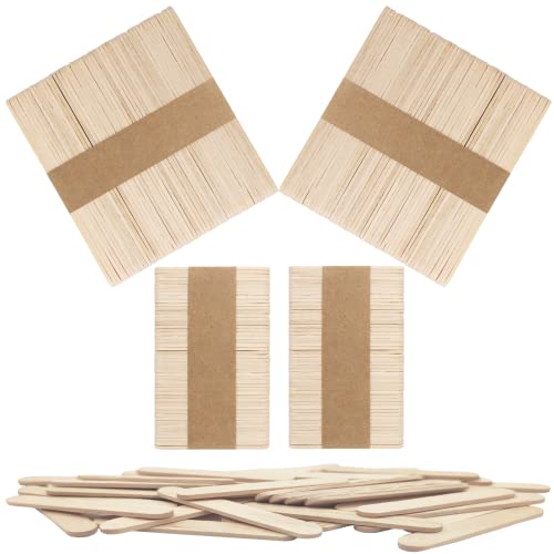 OWLKELA 200 Stück Holzstäbchen, Eisstiele aus Holz, Kombination aus Zwei Größen, Jeweils 100 Stück – 114 mm x 9 mm x 2 mm, 64 mm x 9 mm x 2 mm, Birke, Grundfarbe – Holzeisstiele, DIY OWLKELA 200 Stück Holzstäbchen, Eisstiele aus Holz, Kombination aus Zwei Größen, Jeweils 100 Stück – 114 mm x 9 mm x 2 mm, 64 mm x 9 mm x 2 mm, Birke, Grundfarbe – Holzeisstiele, DIY von OWLKELA