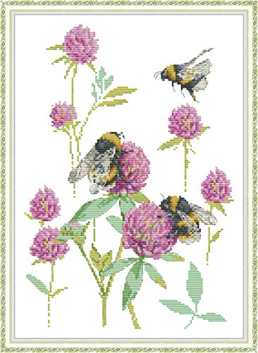 Kreuzstich Stickpackungen Vorgedruckt, OWN4B Hummel Bilder 11CT 15,0x20,1 Zoll DIY Stickpackung Set Kreuzstich Stickpackungen Vorgedruckt, OWN4B Hummel Bilder 11CT 15,0x20,1 Zoll DIY Stickpackung Set von OWN4B