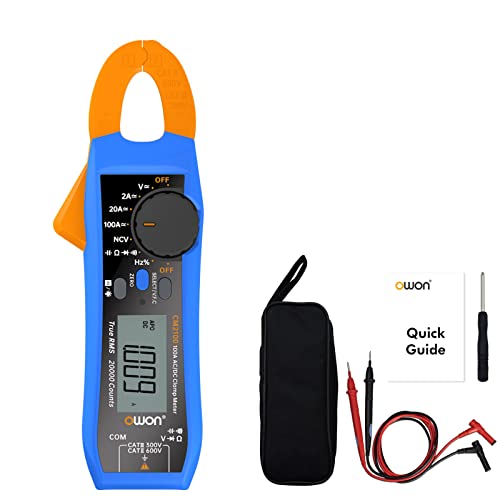 OWON CM2100 Mini Digital Clamp Meter 100A AC DC Strom Spannung True RMS Zange Amperemeter Widerstand, Kapazität, Diodentester Multimeter von OWON