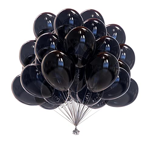 Luftballons Schwarz 50 Stück,10 Zoll/25cm Schwarze Luftballons,Luftballons Geburtstag,Schwarze ballons für Geburtstagsdeko,Hochzeitsdeko,Halloween Dekorationen Luftballons Schwarz 50 Stück,10 Zoll/25cm Schwarze Luftballons,Luftballons Geburtstag,Schwarze ballons für Geburtstagsdeko,Hochzeitsdeko,Halloween Dekorationen von OWill