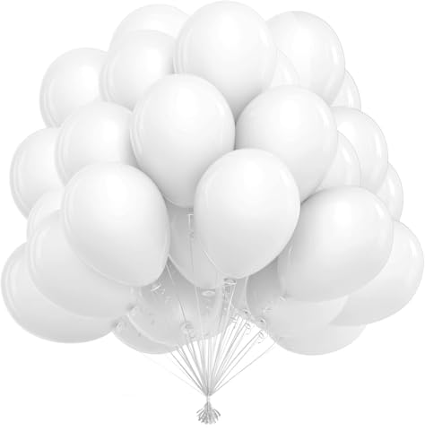 Luftballons Weiß 50 Stück,10 zoll/25cm Luftballons Weiss,Weiße Latex Ballons,Luftballons Hochzeit,Weiße luftballons für Deko Geburtstag,Deko Hochzeit,Party Deko,Babyparty Luftballons Weiß 50 Stück,10 zoll/25cm Luftballons Weiss,Weiße Latex Ballons,Luftballons Hochzeit,Weiße luftballons für Deko Geburtstag,Deko Hochzeit,Party Deko,Babyparty von OWill