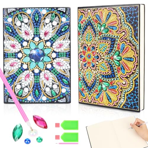 OWill Diamond Painting Notizbuch für Mädchen 6 7 8 9 10 11 12 Jahre, Geburtstagsgeschenk für Kinder mit Diamond Painting Mandala, A5 Notizheft Craft Set als Geschenkidee OWill Diamond Painting Notizbuch für Mädchen 6 7 8 9 10 11 12 Jahre, Geburtstagsgeschenk für Kinder mit Diamond Painting Mandala, A5 Notizheft Craft Set als Geschenkidee von OWill