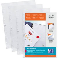 10 OXFORD Prospekthüllen Vario Zipp DIN A4 glasklar glatt 0,08 mm 10 OXFORD Prospekthüllen Vario Zipp DIN A4 glasklar glatt 0,08 mm von OXFORD