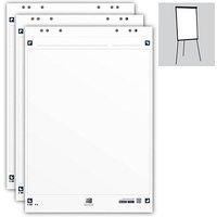 OXFORD Flipchart-Papier Smart Chart blanko 65,0 x 98,0 cm, 20 Blatt, 3 Blöcke von OXFORD