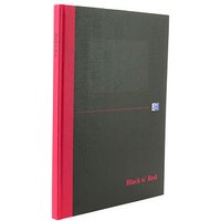 OXFORD Notizbuch Black n' Red DIN A4 kariert, schwarz Hardcover 192 Seiten von OXFORD
