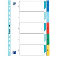OXFORD Ordnerregister Vollformat 1-5 farbsortiert 5-teilig, 1 Satz OXFORD Ordnerregister Vollformat 1-5 farbsortiert 5-teilig, 1 Satz von OXFORD