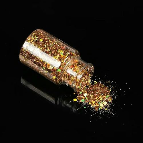 10 g/Packung Goldzwiebelpulver, Flash-Epoxidharz, Goldpulver, DIY-Paillettendekoration, Treibsand, handgefertigtes Heimhandwerk, keine Flaschen, A8 von OXFYY