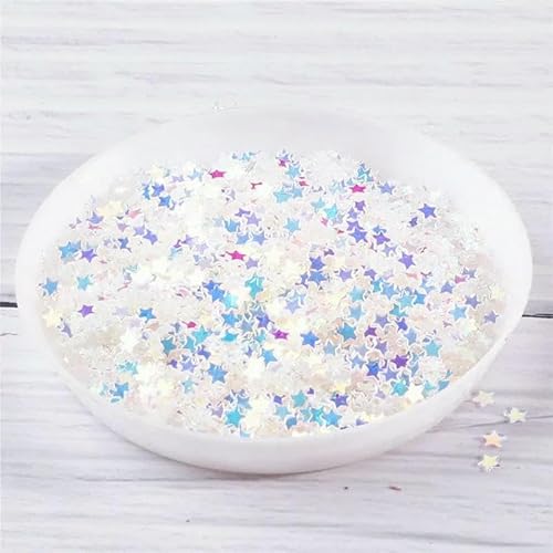 10 g 3,0 mm 4,0 mm Stern-Nagel-Pailletten, PET-Kristall-Pailletten, Basteln für Nagelkunst, Maniküre, Hochzeitsdeko-Konfetti, DIY-Zubehör – JG Crystal – 3,0 mm Stern, 10 g von OXFYY