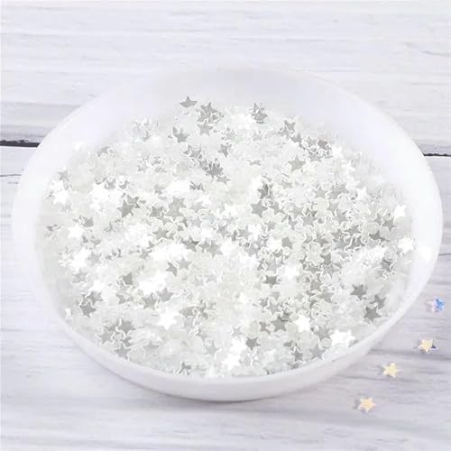 10 g 3,0 mm 4,0 mm Stern-Nagel-Pailletten, PET-Kristall-Pailletten, Basteln für Nagelkunst, Maniküre, Hochzeitsdeko-Konfetti, DIY-Zubehör – klarer Kristall – 3,0 mm Stern, 10 g von OXFYY