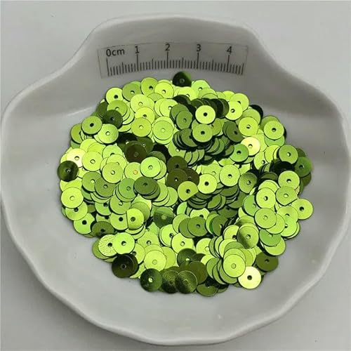 10 g Silberbasis 3,0 mm 4,0 mm 5 mm 6 mm 8 mm flache runde Pailletten Glitzer-Pailletten für Kleidung, Schuhe, Kinder, DIY, Basteln, handgefertigtes von OXFYY