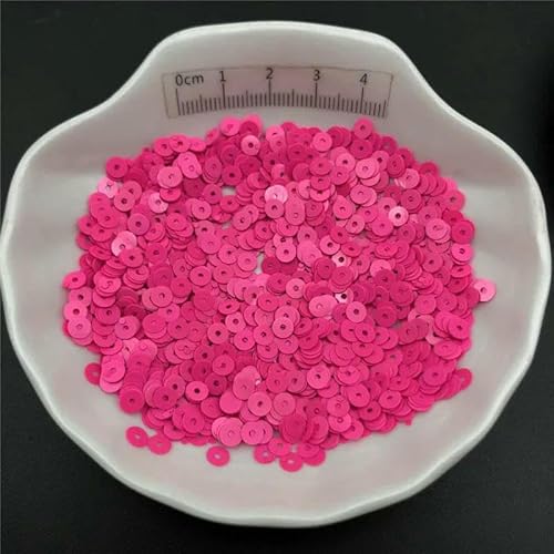 10 g einfarbige 4,0 mm 6 mm flache PVC-Pailletten, Glitzer-Pailletten für Kleidung, Hüte, Schuhe, Kinder-DIY, Basteln, handgefertigtes Accessoire – einfarbig, hellfuchsia, 6 mm, 720 Stück, 10 g 10 g einfarbige 4,0 mm 6 mm flache PVC-Pailletten, Glitzer-Pailletten für Kleidung, Hüte, Schuhe, Kinder-DIY, Basteln, handgefertigtes Accessoire – einfarbig, hellfuchsia, 6 mm, 720 Stück, 10 g von OXFYY