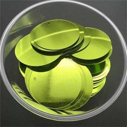 10 mm, 15 mm, 20 mm, 25 mm, 30 mm, PVC, flach, rund, lose Pailletten, zum Nähen, für Hochzeiten, Bastelzubehör mit 1 seitlichen Loch, Hellgrün, 10 mm, 400 Stück, 10 g 10 mm, 15 mm, 20 mm, 25 mm, 30 mm, PVC, flach, rund, lose Pailletten, zum Nähen, für Hochzeiten, Bastelzubehör mit 1 seitlichen Loch, Hellgrün, 10 mm, 400 Stück, 10 g von OXFYY