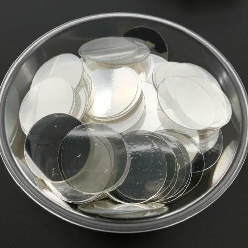 10 mm, 15 mm, 20 mm, 25 mm, 30 mm, PVC, flache, runde, lose Pailletten, zum Nähen, für Hochzeiten, Bastelzubehör mit 1 seitlichem Loch, kristalltransparent, 30 mm, 36 Stück, 10 g 10 mm, 15 mm, 20 mm, 25 mm, 30 mm, PVC, flache, runde, lose Pailletten, zum Nähen, für Hochzeiten, Bastelzubehör mit 1 seitlichem Loch, kristalltransparent, 30 mm, 36 Stück, 10 g von OXFYY
