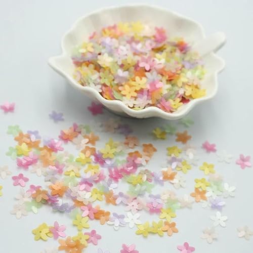 10 mm Blumen-Seuiqns, fünfblättrige Blüten-Pailletten, 3D-Mattfarbe, PVC-Maniküre-Pailletten für Kunsthandwerk, Nägel, Perlenstickerei, 800 Stück, Matt-Mix, 10 mm 10 mm Blumen-Seuiqns, fünfblättrige Blüten-Pailletten, 3D-Mattfarbe, PVC-Maniküre-Pailletten für Kunsthandwerk, Nägel, Perlenstickerei, 800 Stück, Matt-Mix, 10 mm von OXFYY