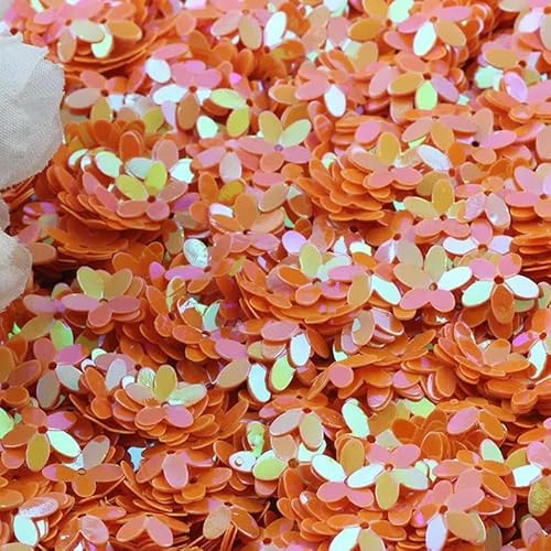 10 mm Pailletten, neue dreidimensionale fünfblättrige Blume, lose runde Tassen-Pailletten, DIY-Näharbeiten, Basteln, 10 g/20 g/50, Orange, 10 mm, 20 g 10 mm Pailletten, neue dreidimensionale fünfblättrige Blume, lose runde Tassen-Pailletten, DIY-Näharbeiten, Basteln, 10 g/20 g/50, Orange, 10 mm, 20 g von OXFYY