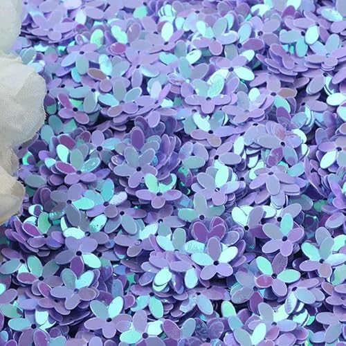 10 mm Pailletten, neue dreidimensionale fünfblättrige Blume, lose runde Tassen-Pailletten, DIY-Näharbeiten, Basteln, 10 g/20 g/50-Hellviolett-10 mm 50 g 10 mm Pailletten, neue dreidimensionale fünfblättrige Blume, lose runde Tassen-Pailletten, DIY-Näharbeiten, Basteln, 10 g/20 g/50-Hellviolett-10 mm 50 g von OXFYY