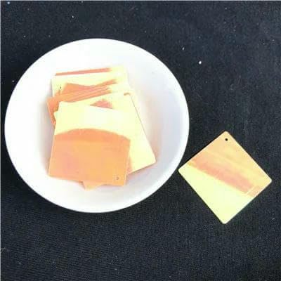 100 Stück/Los 30 mm große quadratische Pailletten, flache lose PVC-Pailletten für Damenbekleidung, Nähzubehör mit 1 Loch, AB Dark Flesh 100 Stück/Los 30 mm große quadratische Pailletten, flache lose PVC-Pailletten für Damenbekleidung, Nähzubehör mit 1 Loch, AB Dark Flesh von OXFYY