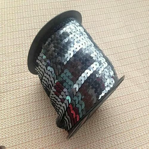 100 Yards loser Durchmesser, runde, flache Pailletten, 6 mm, zum Aufnähen von Besätzen für Bastelarbeiten, Stoffaccessoires, Schmuck, Dekoration, 6–6 mm, 10 Yards 100 Yards loser Durchmesser, runde, flache Pailletten, 6 mm, zum Aufnähen von Besätzen für Bastelarbeiten, Stoffaccessoires, Schmuck, Dekoration, 6–6 mm, 10 Yards von OXFYY