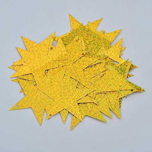 100 g 75 x 50 mm Blatt-PVC-Nähen, große Pailletten, flache, Scrapbooking-Pailletten für Heimdekoration, DIY-Bastelarbeiten, Gold 100 g 75 x 50 mm Blatt-PVC-Nähen, große Pailletten, flache, Scrapbooking-Pailletten für Heimdekoration, DIY-Bastelarbeiten, Gold von OXFYY
