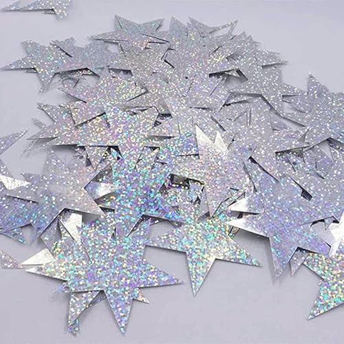100 g 75 x 50 mm Blatt-PVC-Nähen, große Pailletten, flache, Scrapbooking-Pailletten für Heimdekoration, DIY-Bastelarbeiten, Silber 100 g 75 x 50 mm Blatt-PVC-Nähen, große Pailletten, flache, Scrapbooking-Pailletten für Heimdekoration, DIY-Bastelarbeiten, Silber von OXFYY