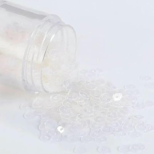 2–6 mm transparente flache runde Pailletten zum Nähen von Hochzeitskleidern, Accessoires, Nagelkunst, Damenbekleidung, DIY-Nähmaterial – SA13 transparent – 2 mm, 4000 Stück, 10 g 2–6 mm transparente flache runde Pailletten zum Nähen von Hochzeitskleidern, Accessoires, Nagelkunst, Damenbekleidung, DIY-Nähmaterial – SA13 transparent – 2 mm, 4000 Stück, 10 g von OXFYY