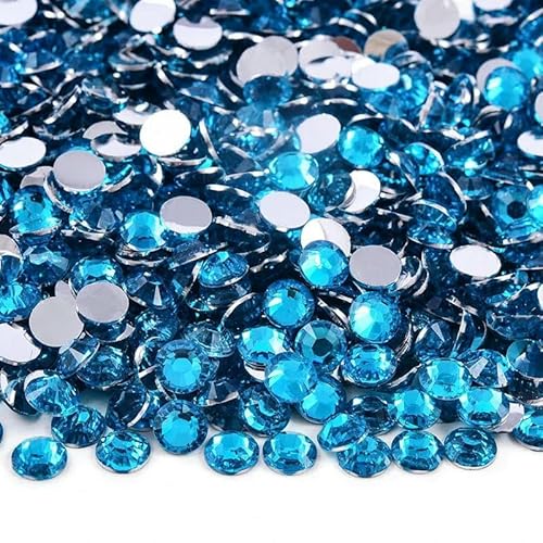 2 mm – 6 mm, rund, nicht Hotfix, Glitzer, Bling, Maniküre-Strass, silberfarben, flache Rückseite, Harz-Strasssteine, zum Aufkleben, Perlen, Nailart, Nagel-Edelsteine, DIY, Capriblau, 6 mm, 500 Stüc 2 mm – 6 mm, rund, nicht Hotfix, Glitzer, Bling, Maniküre-Strass, silberfarben, flache Rückseite, Harz-Strasssteine, zum Aufkleben, Perlen, Nailart, Nagel-Edelsteine, DIY, Capriblau, 6 mm, 500 Stüc von OXFYY