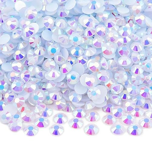2 mm – 6 mm, rund, nicht Hotfix, Glitzer, Bling, Maniküre-Strass, silberfarben, flache Rückseite, Harz-Strasssteine, zum Aufkleben, Perlen, Nailart, Nagel-Edelsteine, DIY, weißAB, 2 mm, 2500 Stück 2 mm – 6 mm, rund, nicht Hotfix, Glitzer, Bling, Maniküre-Strass, silberfarben, flache Rückseite, Harz-Strasssteine, zum Aufkleben, Perlen, Nailart, Nagel-Edelsteine, DIY, weißAB, 2 mm, 2500 Stück von OXFYY