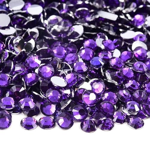 2 mm – 6 mm, rund, nicht Hotfix, Glitzer, Bling, Maniküre-Strass, silberfarben, flache Rückseite, Harz-Strasssteine, zum Aufkleben, Perlen für Nagelkunst, Nagel-Edelsteine, DIY, dk Amethyst, 4,0 mm 2 mm – 6 mm, rund, nicht Hotfix, Glitzer, Bling, Maniküre-Strass, silberfarben, flache Rückseite, Harz-Strasssteine, zum Aufkleben, Perlen für Nagelkunst, Nagel-Edelsteine, DIY, dk Amethyst, 4,0 mm von OXFYY