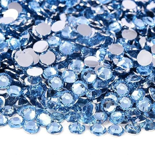 2 mm – 6 mm, rund, nicht Hotfix, Glitzer, Bling, Maniküre-Strass, silberfarben, flache Rückseite, Harz-Strasssteine, zum Aufkleben, Perlen für Nagelkunst, Nagel-Edelsteine, DIY, heller Saphir, 5 mm 2 mm – 6 mm, rund, nicht Hotfix, Glitzer, Bling, Maniküre-Strass, silberfarben, flache Rückseite, Harz-Strasssteine, zum Aufkleben, Perlen für Nagelkunst, Nagel-Edelsteine, DIY, heller Saphir, 5 mm von OXFYY