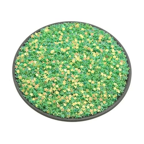 20 Gramm/Packung, 2,5 mm, Mini-Stern-Pailletten, geeignet für Nagelkunst, Hochzeitsdekoration, Konfetti, DIY-Bastelkleidung, Nähzubehör, Grün, 2,5 mm (20 g) von OXFYY