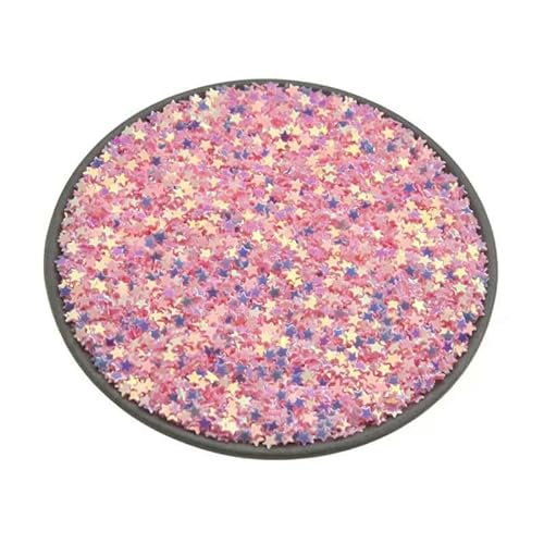 20 Gramm/Packung 2,5 mm Mini-Stern-Pailletten, geeignet für Nagelkunst, Hochzeitsdekoration, Konfetti, DIY-Bastelkleidung, Nähzubehör, Pink, 2,5 mm (20 g) von OXFYY
