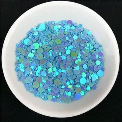 20 g, verschiedene Größen, 1 mm, 2 mm, 3,0 mm, 4,0 mm, Punkt-Nagel-Pailletten, flache, runde Pailletten, Nagel-Schönheitsaufkleber, Maniküre für Dame 20 g, verschiedene Größen, 1 mm, 2 mm, 3,0 mm, 4,0 mm, Punkt-Nagel-Pailletten, flache, runde Pailletten, Nagel-Schönheitsaufkleber, Maniküre für Dame von OXFYY