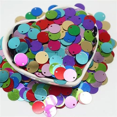 20 g/Los Pailletten 10/15/20/25/30 mm PVC, flach, rund, lose Pailletten, Pailletten zum Nähen, für Hochzeiten, Basteln, Zubehör, Mix, 10 mm, 50 Gramm, 1250 Stück 20 g/Los Pailletten 10/15/20/25/30 mm PVC, flach, rund, lose Pailletten, Pailletten zum Nähen, für Hochzeiten, Basteln, Zubehör, Mix, 10 mm, 50 Gramm, 1250 Stück von OXFYY