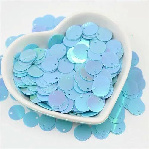 20 g/Los Pailletten 10/15/20/25/30 mm PVC, flach, rund, lose Pailletten, Pailletten zum Nähen, für Hochzeiten, Basteln, Zubehör, ab-blau, 10 mm, 50 Gramm, 1250 Stück 20 g/Los Pailletten 10/15/20/25/30 mm PVC, flach, rund, lose Pailletten, Pailletten zum Nähen, für Hochzeiten, Basteln, Zubehör, ab-blau, 10 mm, 50 Gramm, 1250 Stück von OXFYY