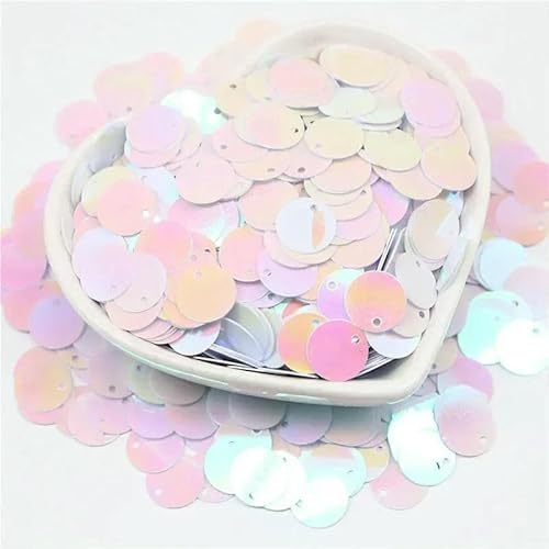 20 g/Los Pailletten 10/15/20/25/30 mm PVC, flach, rund, lose Pailletten, Pailletten zum Nähen, für Hochzeiten, Basteln, Zubehör, ab-weiß, 10 mm, 50 Gramm, 1250 Stück 20 g/Los Pailletten 10/15/20/25/30 mm PVC, flach, rund, lose Pailletten, Pailletten zum Nähen, für Hochzeiten, Basteln, Zubehör, ab-weiß, 10 mm, 50 Gramm, 1250 Stück von OXFYY