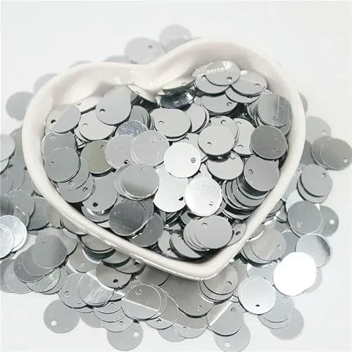 20 g/Los Pailletten 10/15/20/25/30 mm PVC, flach, rund, lose Pailletten, zum Nähen, Hochzeit, Bastelzubehör, Para Coser, Silber, 30 mm, 50 20 g/Los Pailletten 10/15/20/25/30 mm PVC, flach, rund, lose Pailletten, zum Nähen, Hochzeit, Bastelzubehör, Para Coser, Silber, 30 mm, 50 von OXFYY
