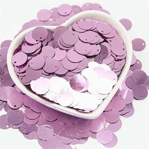 20 g/Los Pailletten 10/15/20/25/30 mm PVC, flach, rund, lose Pailletten, zum Nähen, Hochzeit, Bastelzubehör, Para Coser, hellviolett, 15 m 20 g/Los Pailletten 10/15/20/25/30 mm PVC, flach, rund, lose Pailletten, zum Nähen, Hochzeit, Bastelzubehör, Para Coser, hellviolett, 15 m von OXFYY